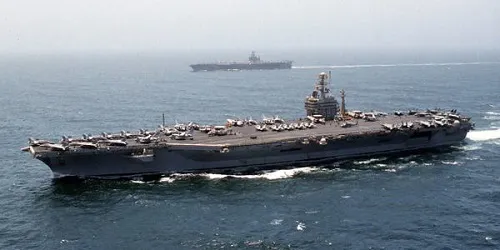 Live real-time tracking of military aircraft carrier USS Dwight D. Eisenhower from the United States Navy