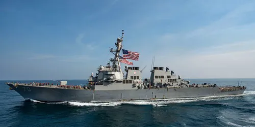 Live real-time tracking of military destroyer USS Hopper from the United States Navy