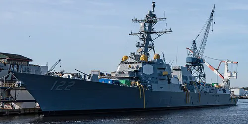 Live real-time tracking of military destroyer USS John Basilone from the United States Navy