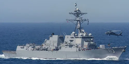 Live real-time tracking of military destroyer USS John Finn from the United States Navy