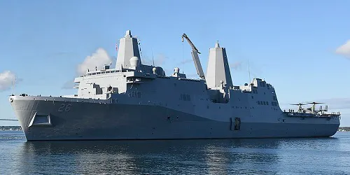 Live real-time tracking of military amphibious transport dock USS John P. Murtha from the United States Navy