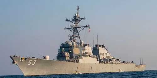 Live real-time tracking of military destroyer USS John Paul Jones from the United States Navy