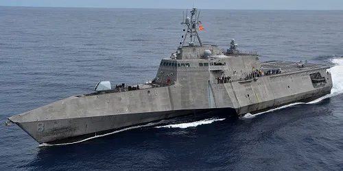 Live real-time tracking of military littoral combat ship USS Montgomery from the United States Navy