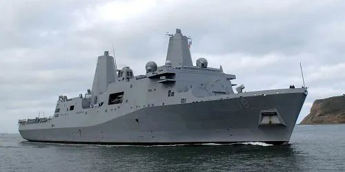 Live real-time tracking of military amphibious transport dock USS New Orleans from the United States Navy