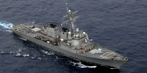 Live real-time tracking of military destroyer USS Roosevelt from the United States Navy