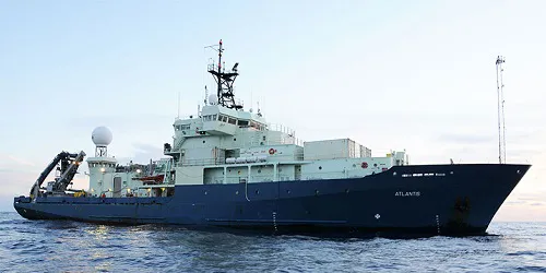 Live real-time research ship tracking of Atlantis from United States Office of Naval Research