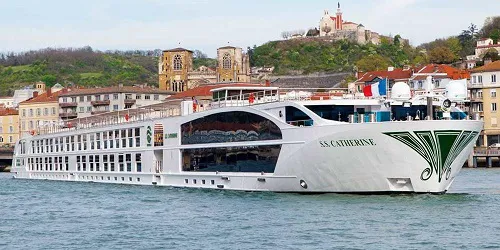 Live real-time river cruise ship tracking of S.S. Catherine from Uniworld