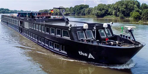 Live real-time river cruise ship tracking of The A from Uniworld