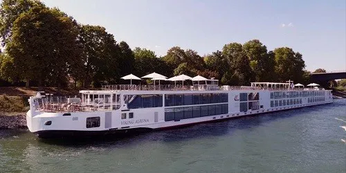 Live real-time river cruise ship tracking of Viking Alruna from Viking