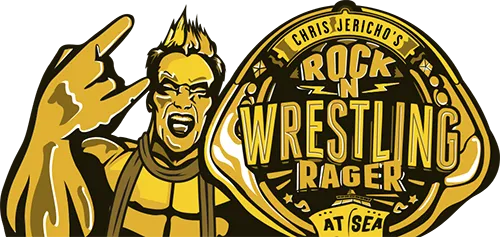 Chris Jericho's Rock 'N' Wrestling Rager at Sea 2023 Themed Cruise Logo