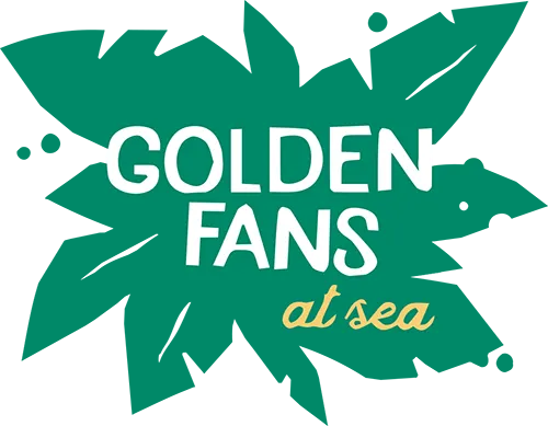 Golden Fans At Sea 2023 Themed Cruise Logo