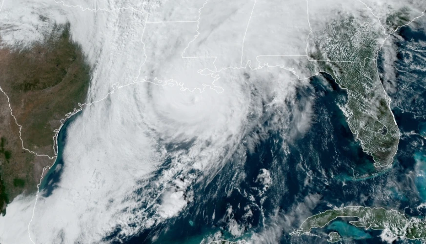 Category 2 Hurricane Zeta (2020) - Historical Storm Tracking