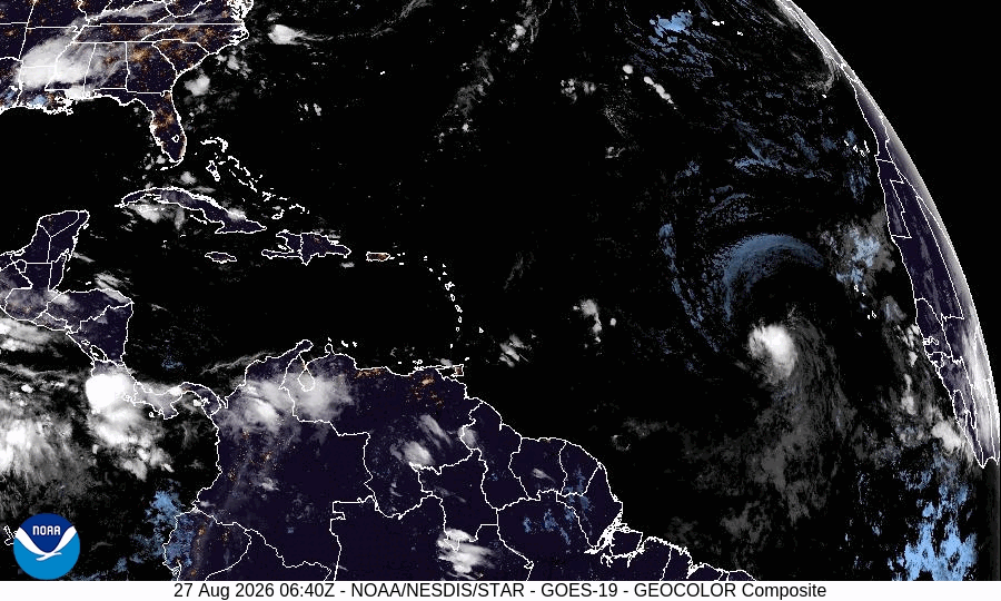Tropical Storm Dolly Peak Intensity Satellite Image Animation