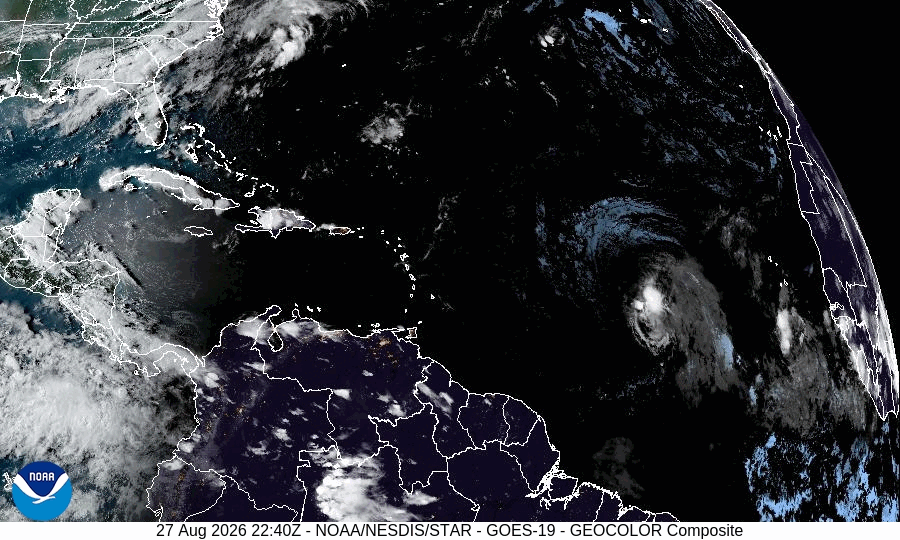 Tropical Storm Dolly (2026) Peak Intensity Satellite Image Animation