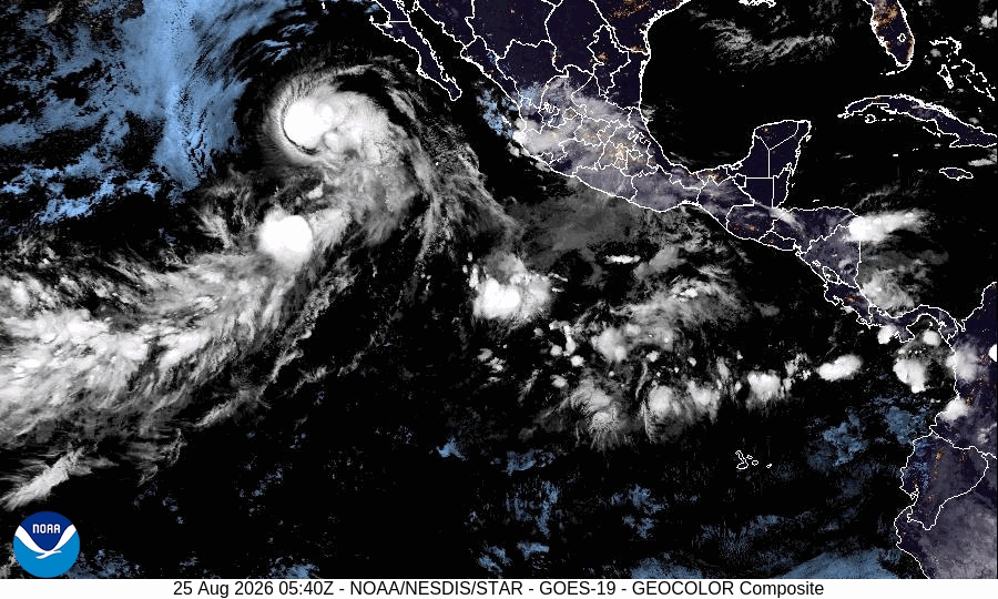 Tropical Storm Iselle (2026) Peak Intensity Satellite Image Animation
