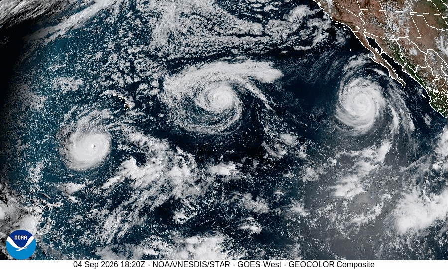 Category 5 Hurricane Lowell (2026) Peak Intensity Satellite Image Animation