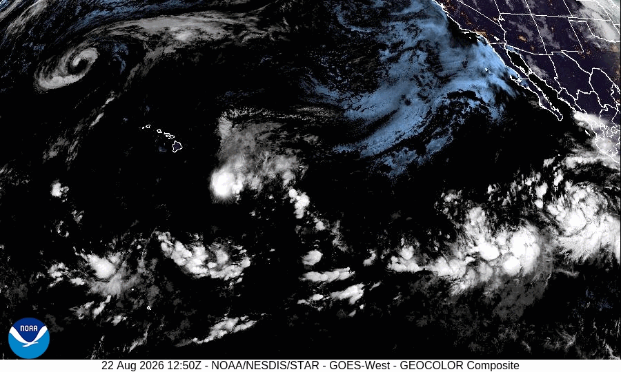 Tropical Storm Moke (2026) Peak Intensity Satellite Image Animation