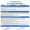Cruising Earth - Pre-Cruise Checklist