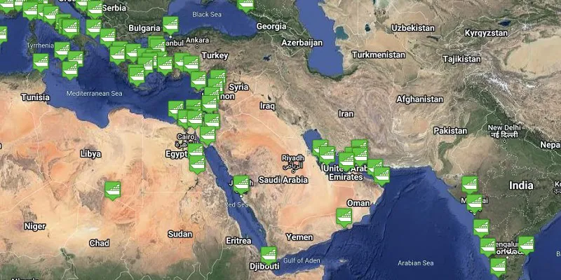 Middle Eastern Region Cruise Port Tracker Middle Eastern Region Cruise Port Tracker