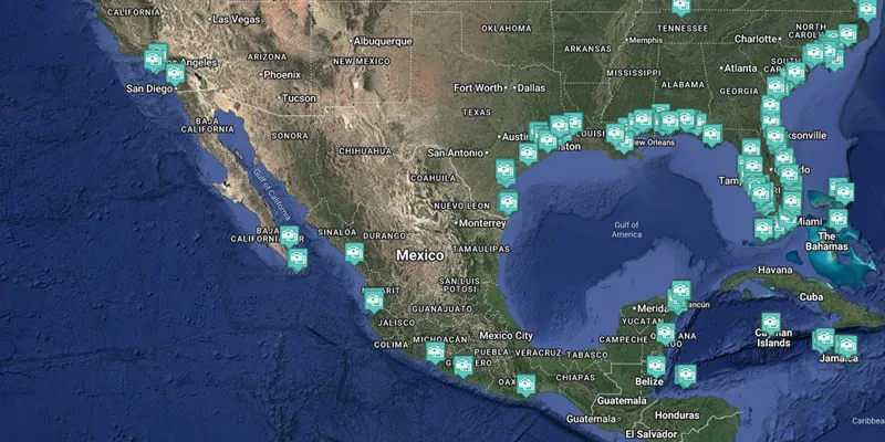 Mexican Riviera Cruise Region Live Webcams - Cruise Port / Beach / Vacation Destination Cameras Mexican Riviera Cruise Region Live Webcams including cruise port, beach, and vacation destination cameras