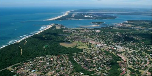 Aerial view of the the Port of Richards Bay, South Africa