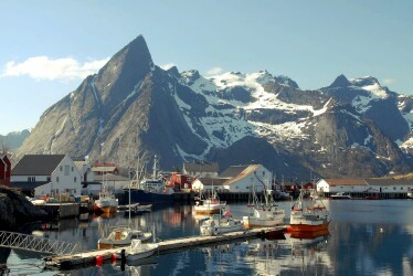 Port of Leknes (Lofoten Islands), Norway Port of Leknes (Lofoten Islands), Norway
