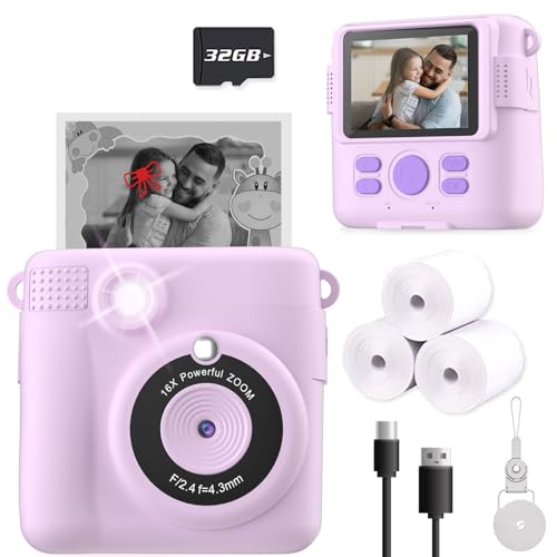ESOXOFFORE Instant Print Camera for Kids. 3 Color Options.