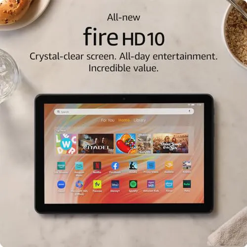 Amazon Fire HD 10 tablet, built for relaxation, 10.1