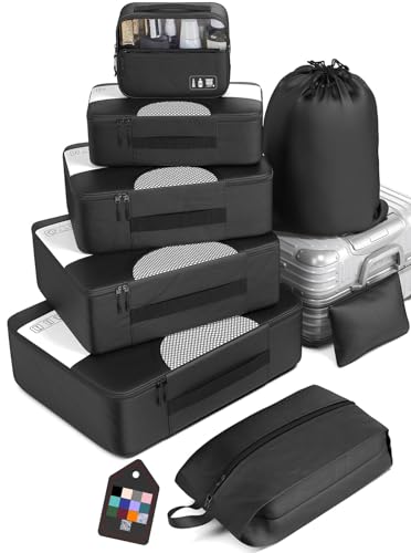 Veken 8 Set Packing Cubes for Suitcases