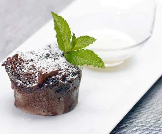 Chocolate and Raisin Bread Pudding with Whiskey Sauce - Holland America Line Food Recipe