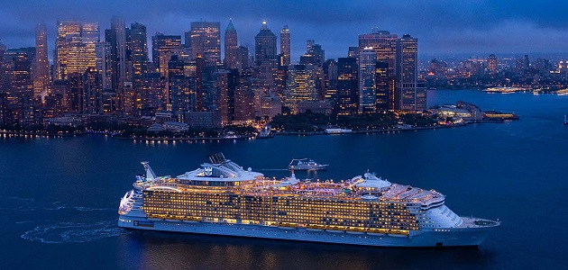 Royal Caribbean Cruise At Night