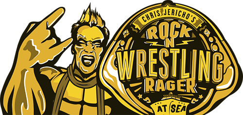 Chris Jericho's Rock 'N' Wrestling Rager at Sea 2023 Themed Cruise Logo