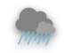 Port of Yorktown, Virginia current weather conditions: Heavy Intensity Rain