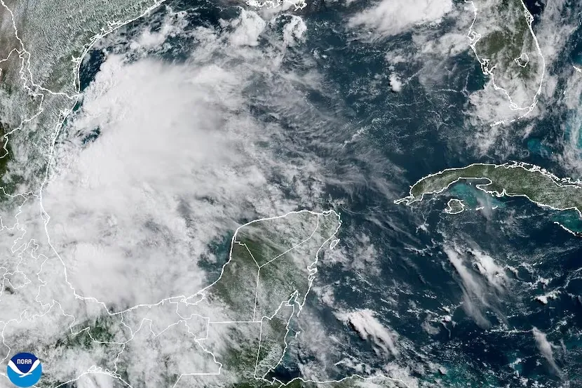 Tropical Storm Barry (2025) - Storm Data & Projected Landfall Location Map